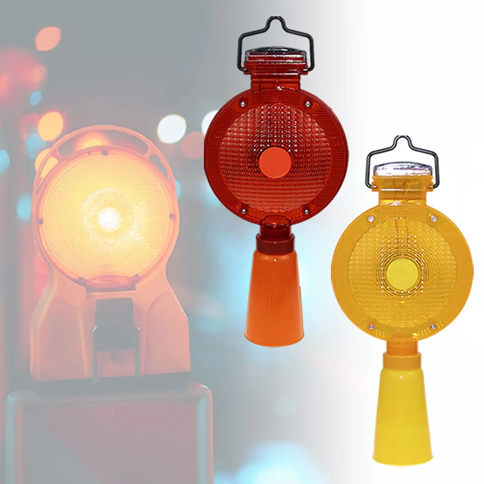 

Traffic Signal Flashing Light Waterproof Safety Barricade Warning Light for Docks Night Driving Emergency Vehicles Ports Fence