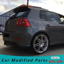 For VW Golf 5 MK5 R32 GTI R Hatchback Spoiler High Quality ABS Plastic Car Tail Wing Decoration Rear Roof Lip Universal