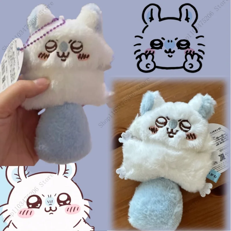 

モモンガ Plush Momo Kawaii ハチワレ Plush Pendant Toy Fluffy Doll Stuffed Anime Figure Plushie Peluche Bag Pendant Gift for Girl