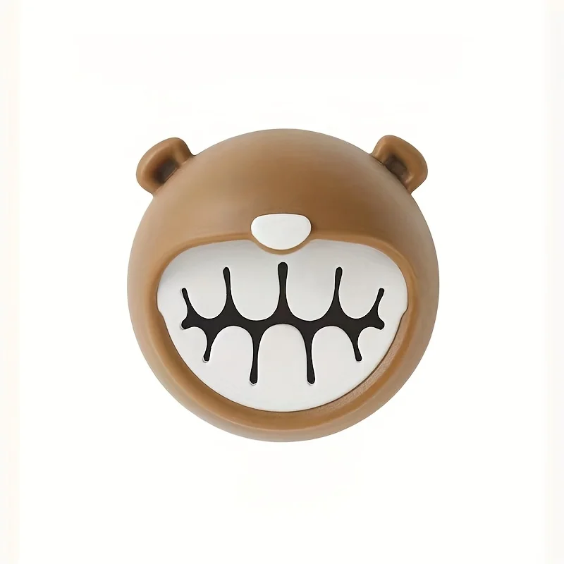 2PCS  Wall-Mounted Cartoon Bear Towel Hooks, No-Drill Adhesive Kitchen Bathroom Towel Rack, Practical Holder