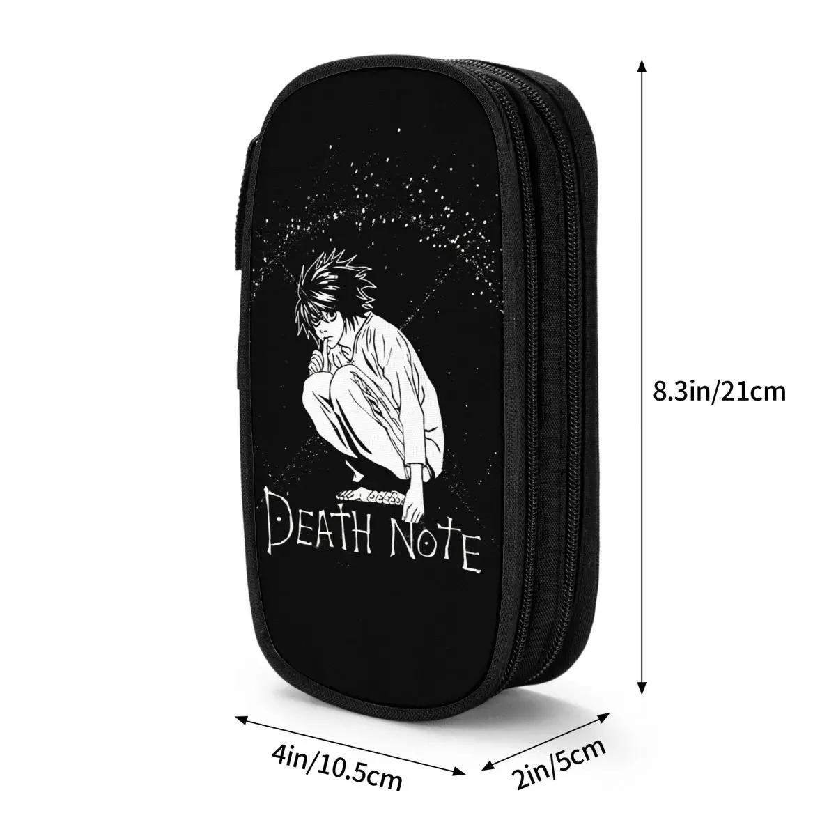 Imagem -06 - Death-note l d n Lápis Case Pen Box Bags para Estudantes Grande Capacidade Presente da Escola Lápis Pouch