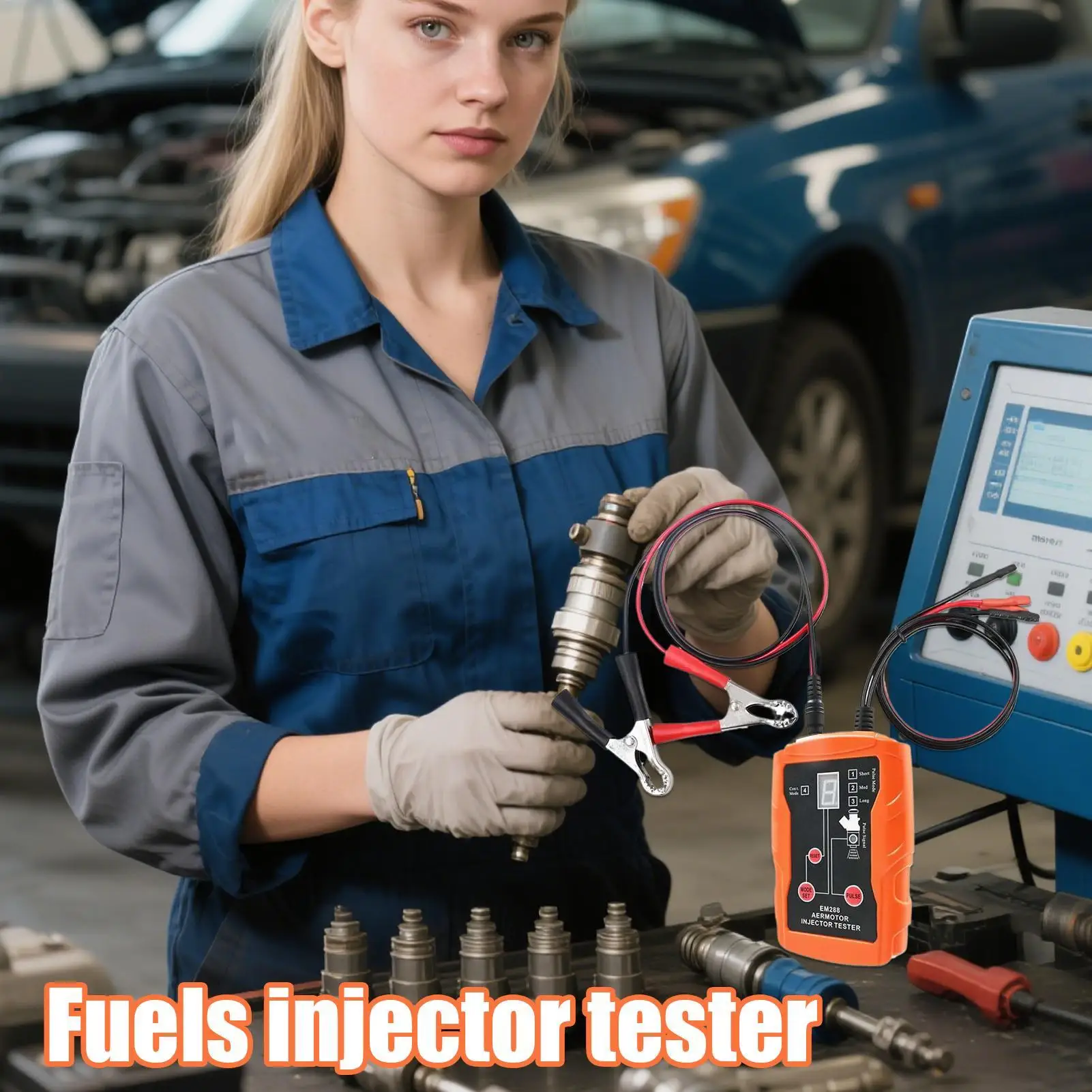 

Тестер и набор инструментов для чистки топливных форсунок 12 В, компактный набор с индукцией давления для очистки и снятия автомобильного использования