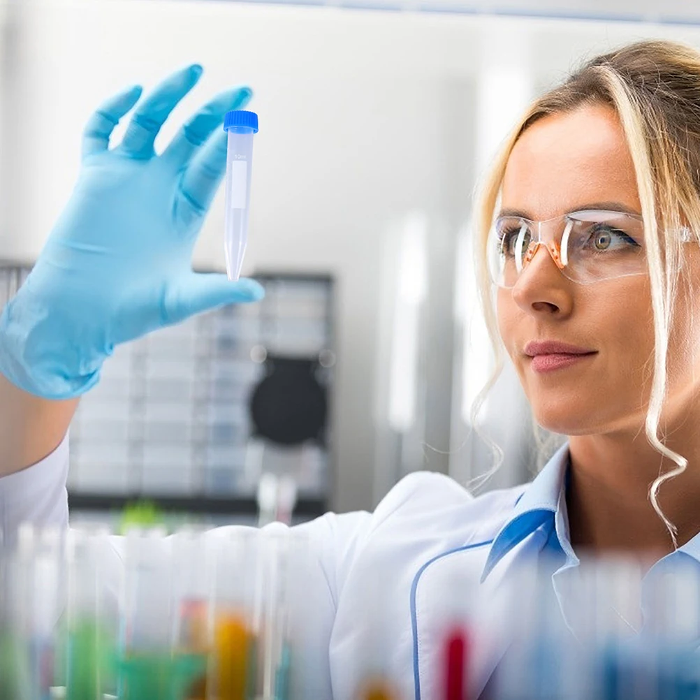 

50 Pcs Tube Test Tubes 10ml Laboratory Centrifugal with Scale Plastic