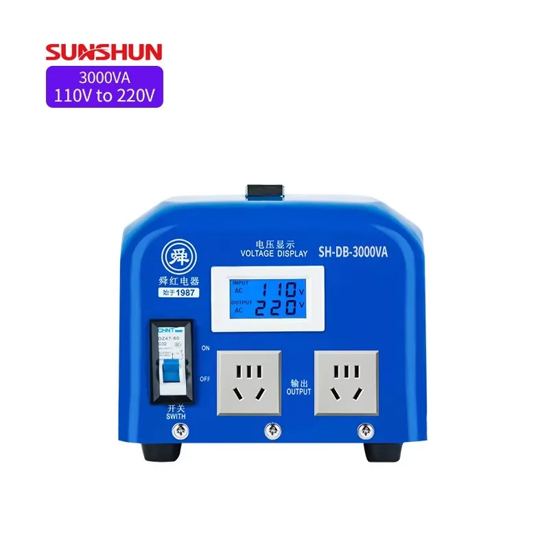 High Quality 3000W Dry-Type Power Frequency Converter 110V/220V Industrial Step Transformer 3000VA 3KW 50Hz
