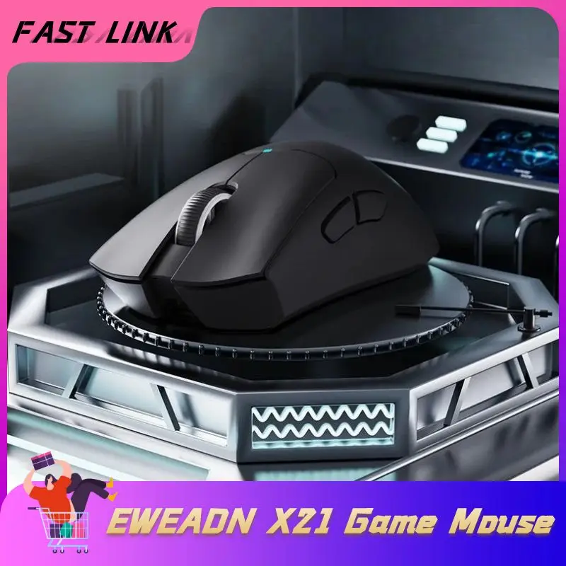 EWEADN X21 PAW3395 Wireless Bluetooth Triple Mode Mouse Lightweight Rechargeable USB Computer FPS Gaming Gaming Gaming Mouse