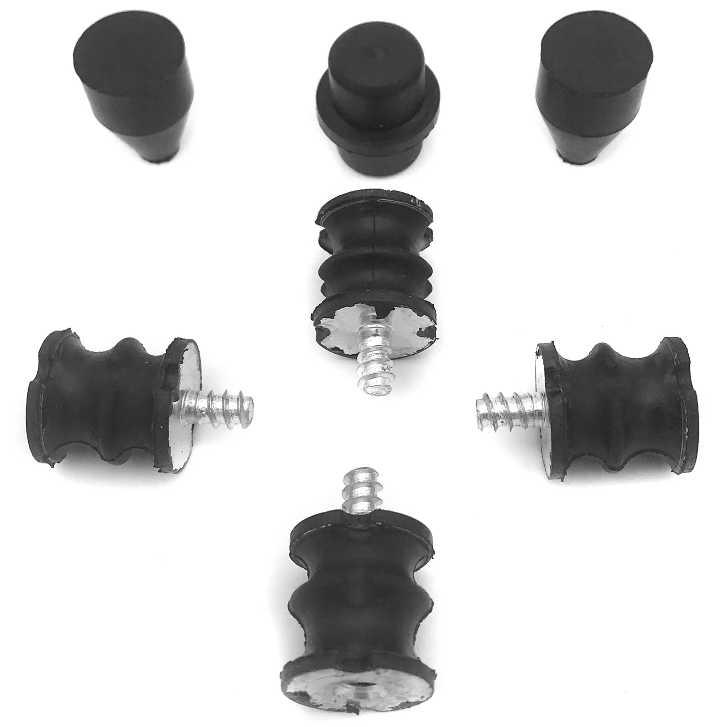 7 Stück Gummi Front griff Isolator Puffer Stoßdämpfer Elemente Set Kit passend für Husqvarna Kettensägen Teile