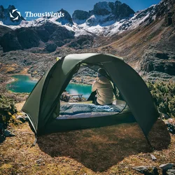 Thous Winds Taurus 2 People Tent Ultralight Hiking Tent Double Layer Outdoor Camping Tent 15D Nylon Ripstop Both Side Silicon