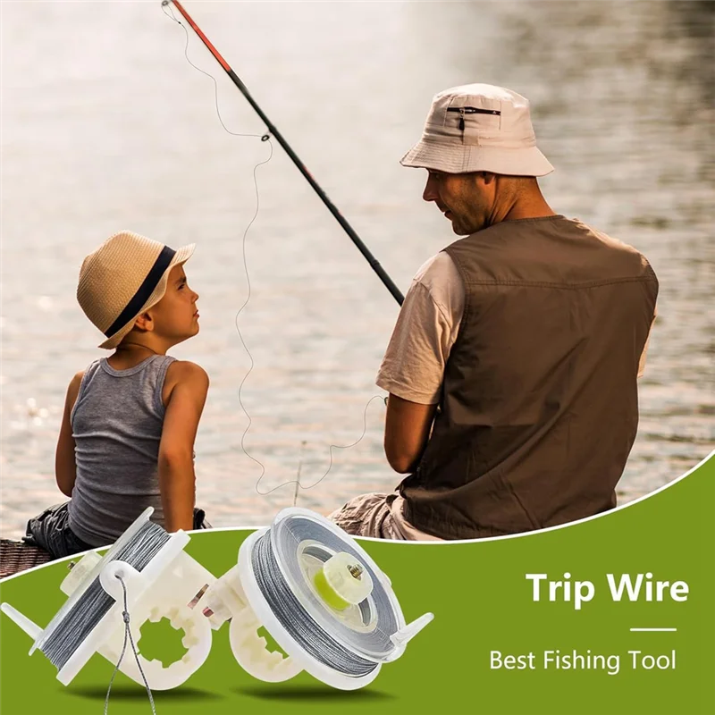 

A99I-12-Gauge Trip Wire For Security And Perimeter Alarms - 85Ft Line With Reusable Reel, Pack Of 4