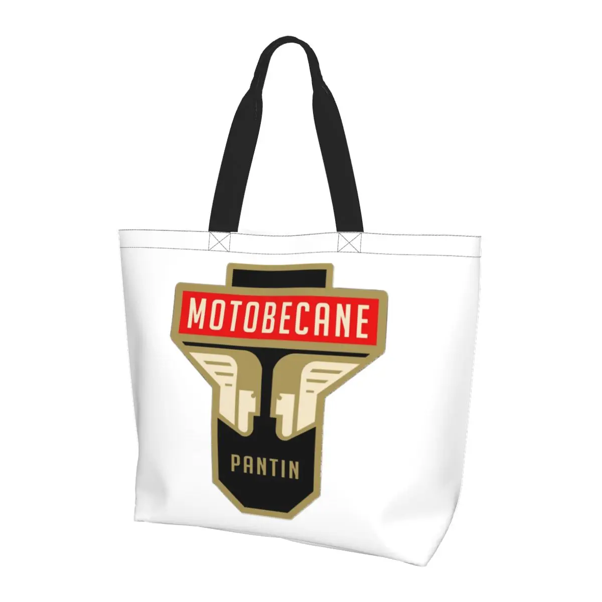 

Motobecane Headstock Shopping Tote Bag Холщовые сумки на плечо большой вместимости Сумка-шоппер для продуктов для женщин