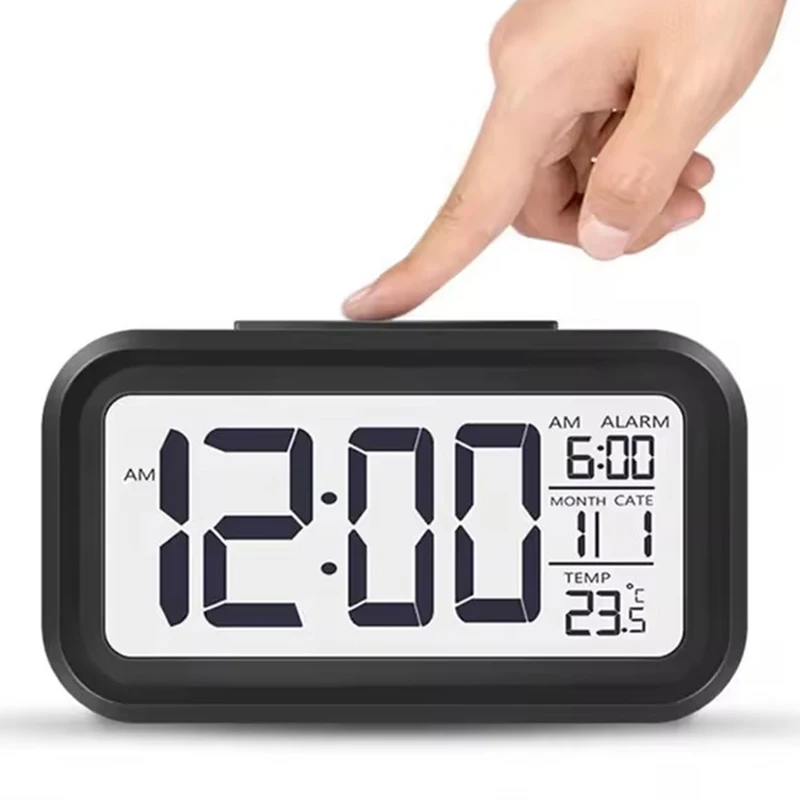Led Digital Alarm Clock Backlight Data Times Calendar Desktop Multi-function Electronic Bedroom Decoration Desk Decorations
