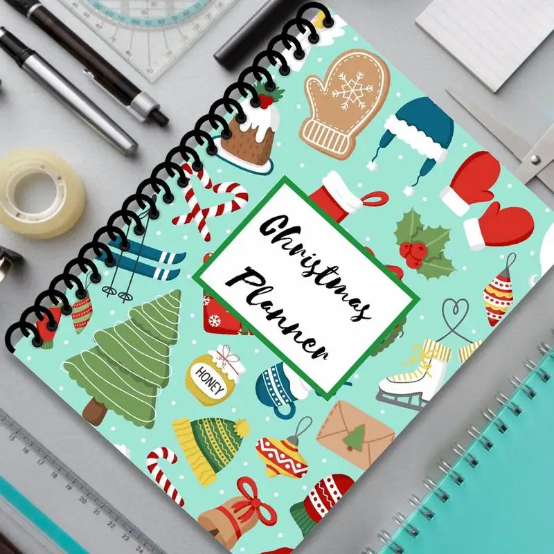 Christmas Planner Large Hardcover Schedule Notebook Planner Christmas Holiday Budget Planner For Tired-Ass Women To Do List