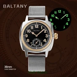 1926 Baltani oyster tribute watch stainless steel case ST1701 mechanical movement sapphire 100m waterproof retro watch