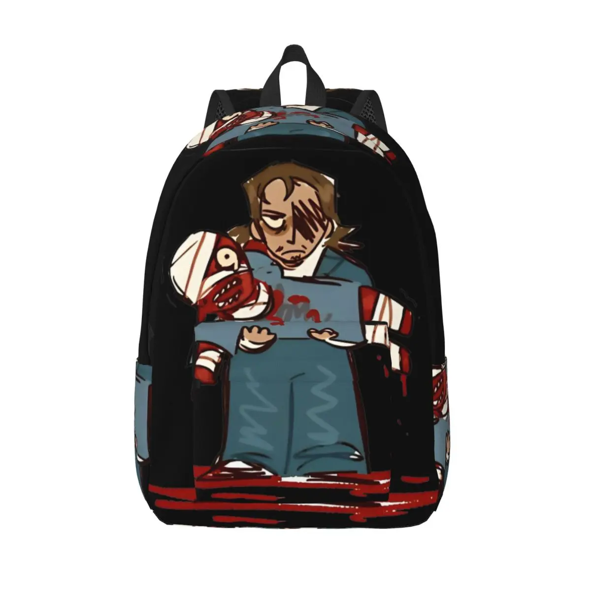 SallyFace Backpack for Boy Girl Kids Student School Bookbag Mouthwashing Horror Adventure Game Daypack Kindergarten Primary Bag