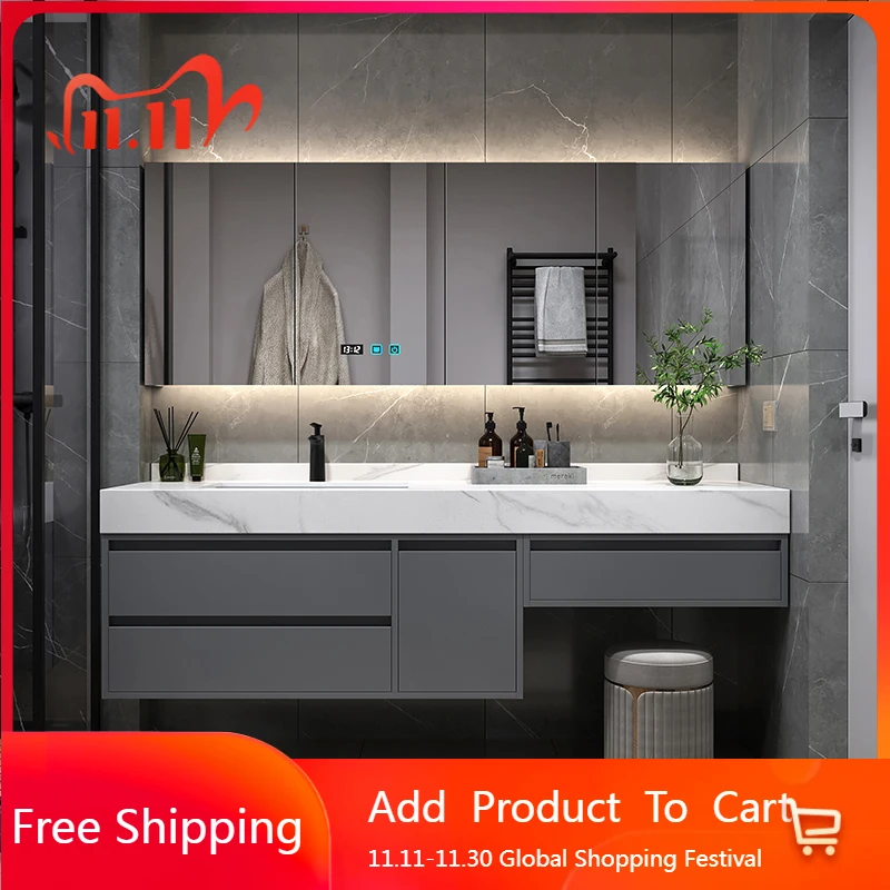 

Легкий роскошный современный шкаф, простые перегородки, украшения для экономии места, шкаф для ванной комнаты, раковина для ухода за кожей, мебель Archivadores