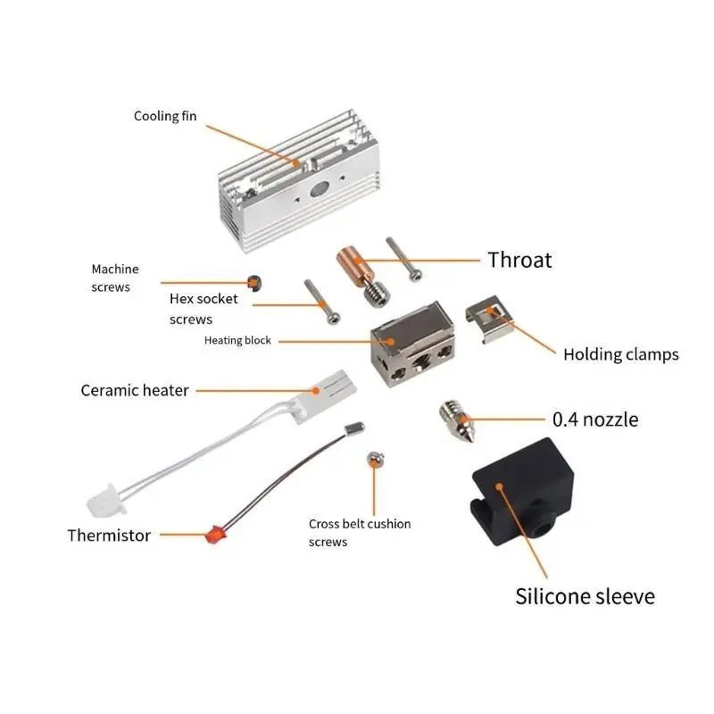 652F Advanced Heatbreak Heater Block for Ender Ensuring Stable Performances and Easy Installation