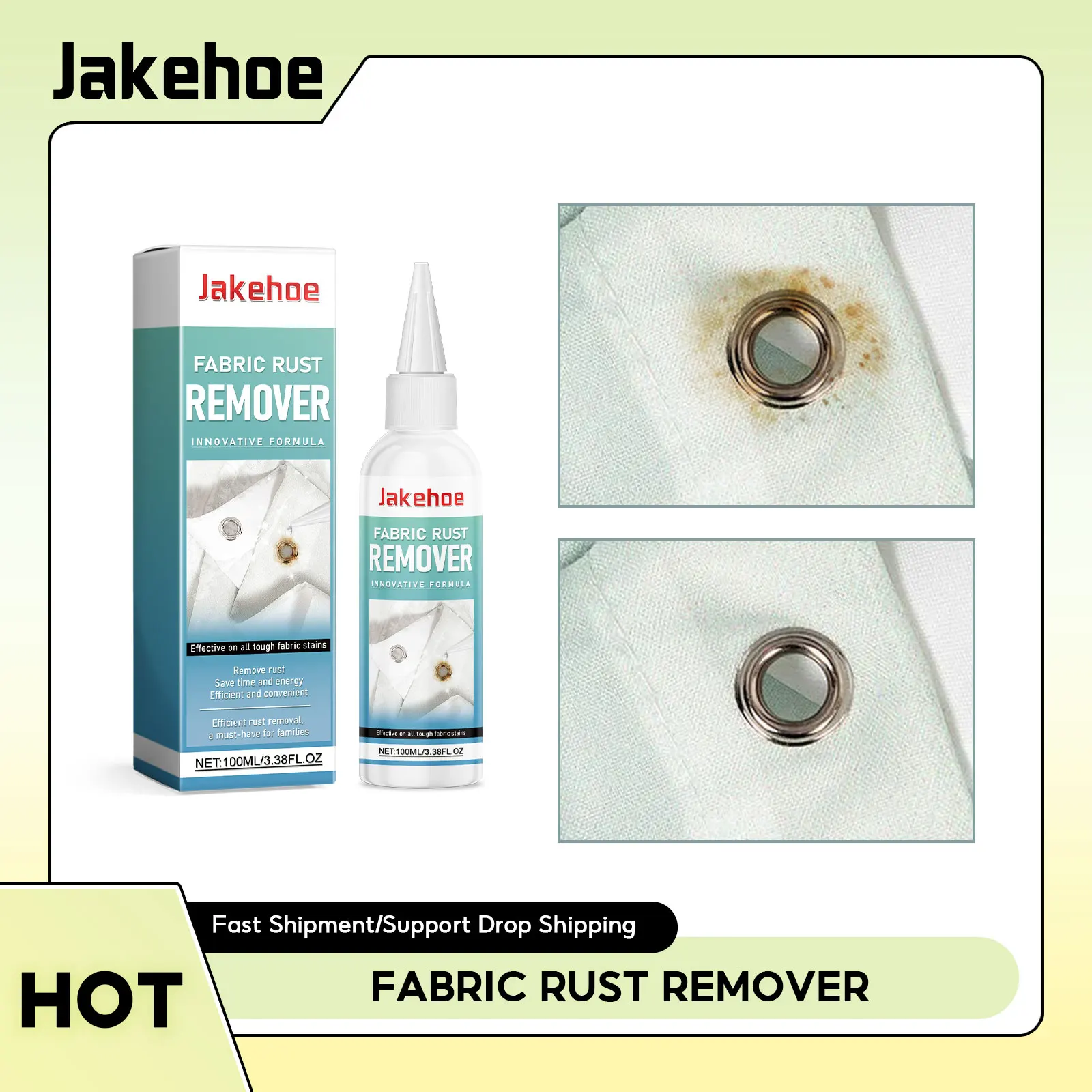 

Fabric Rust Remover Waterless Clothing Clean Dust Stubborn Effective Decontamination Laundry Detergent Clothes Oil Stain Remover