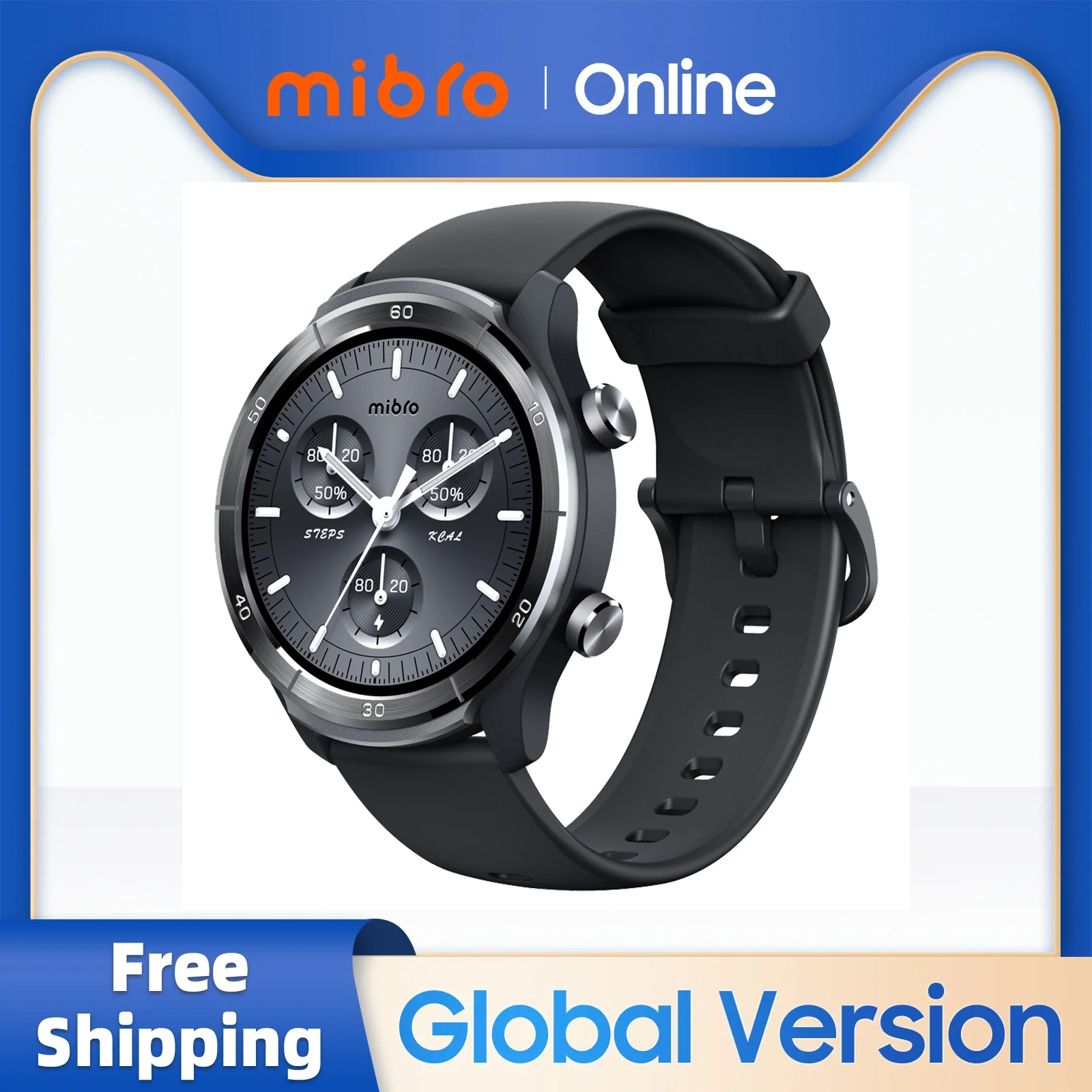 Mibro A3 Smartwatch GPS Positioning Bluetooth Calling Super Light Design 1.39'' Screen Health Monitor Sport Watch For Men Women