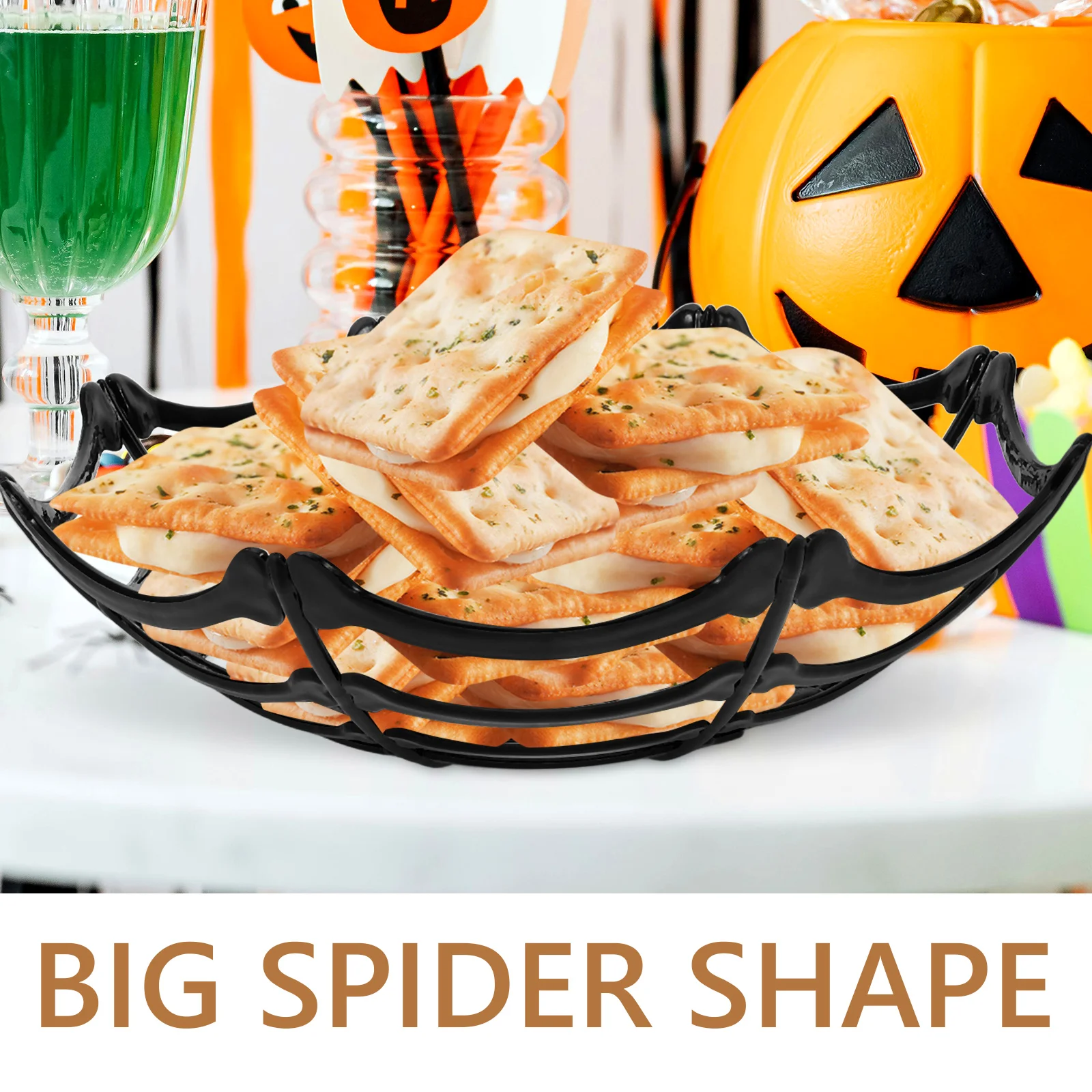 

Spider Web Fruit Basket Smooth Surface Space Saving Kitchen Storage Baskets For Home Restaurant Snack Serving Plate French