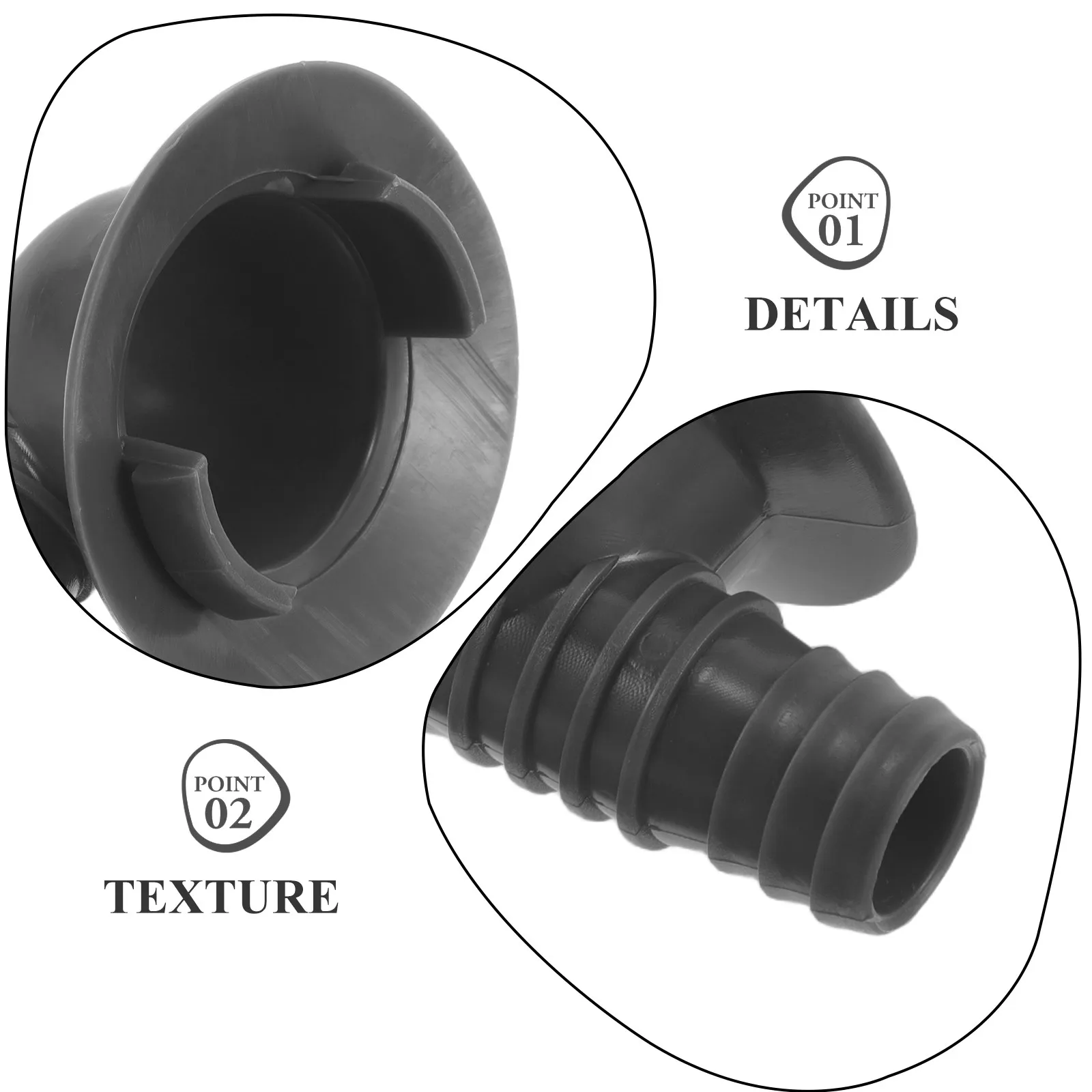 2Pcs Ac Drain Hose Extension For Outdoor Air Conditioner Drain Air Conditioning Connector Anti-clog Quick