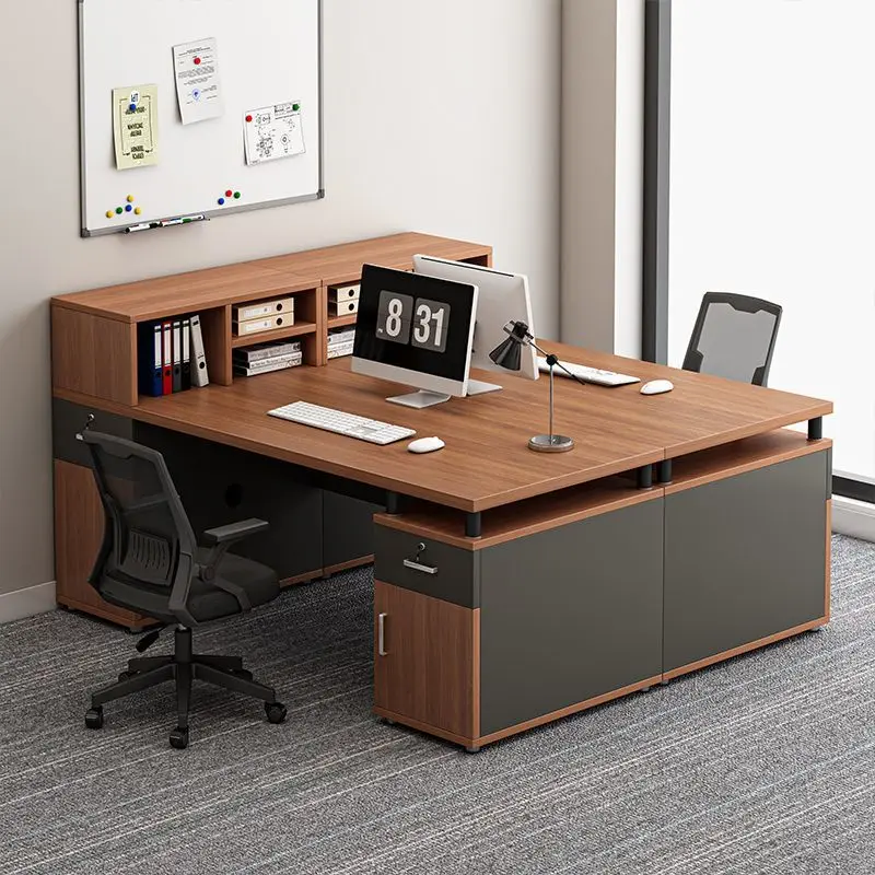 Desk staff space office desk and chair combination simple modern boss desktop single workstation computer desk