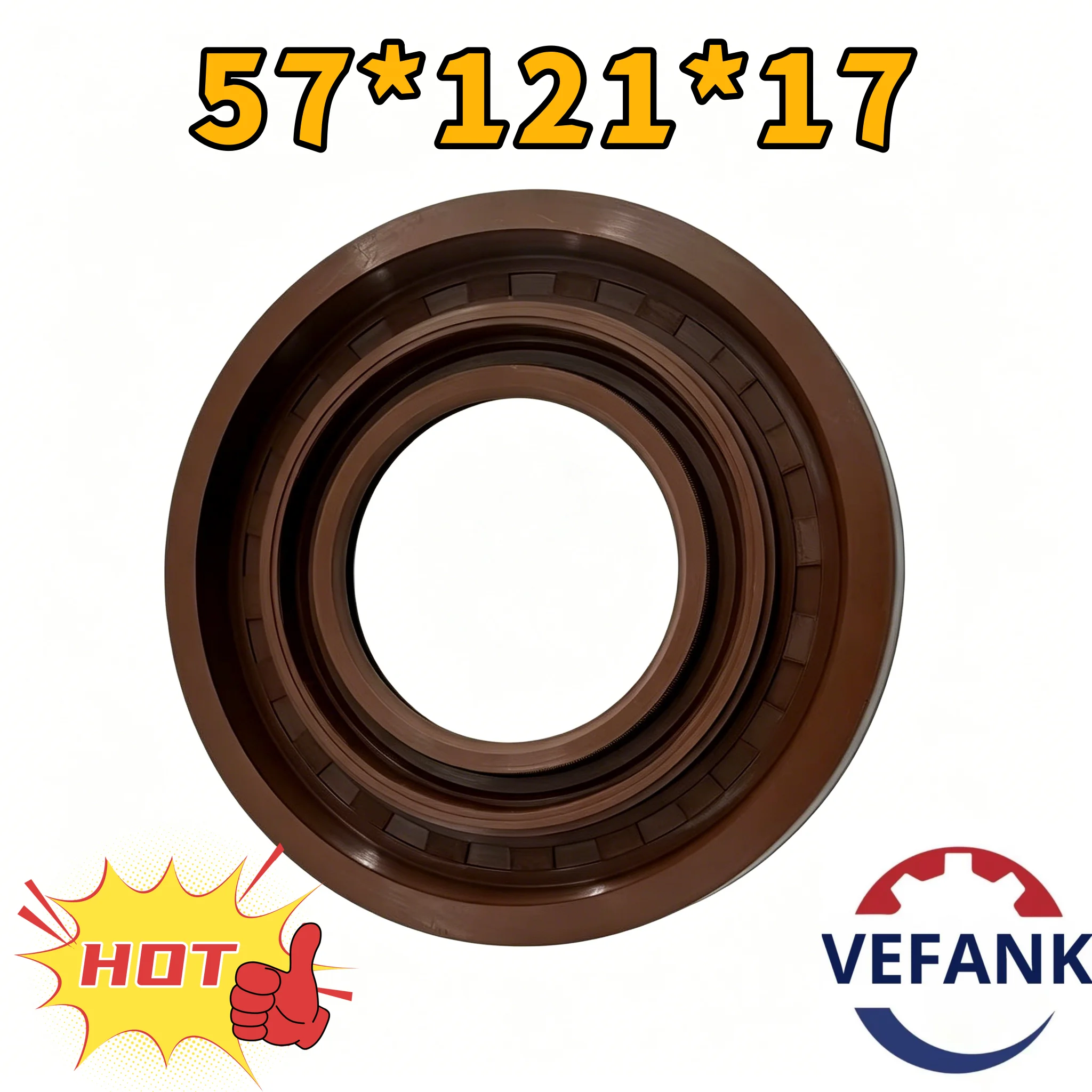 52820-62200 NBR TC3Y oil seal 57*121*17 Rear outer wheel hub seal component for Hyundai