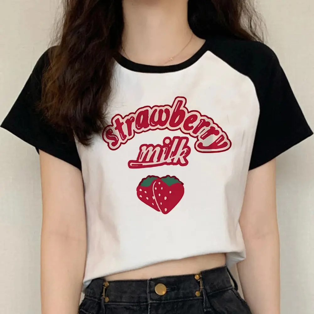 Strawberry t-shirt women 80s aesthetic Comfortable Punk Grunge t shirt harajuku hip hop Pop Culture Gothic Vintage Colorful