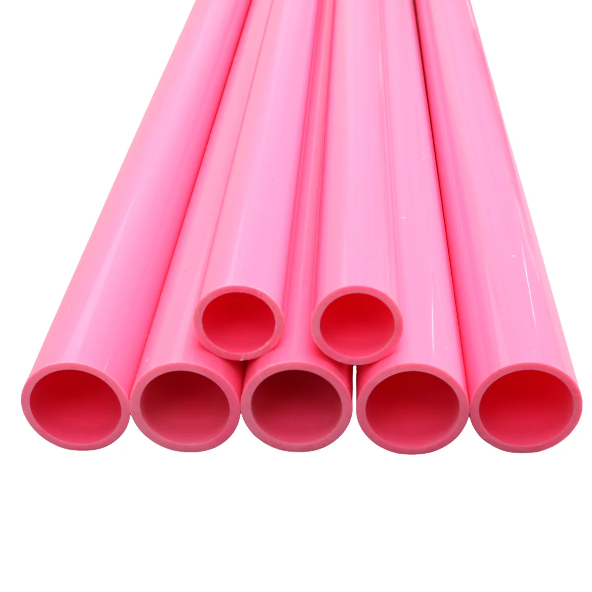 Tubo de PVC Rosa de 20~50 mm, Tubo de Drenaje para Acuario, Tubo de Agua para Pecera, Tubo de Riego para Jardín, Accesorio de Tubería de Suministro de Agua