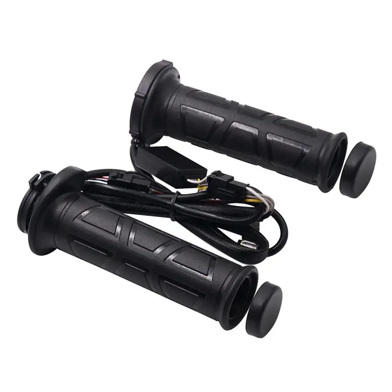 Professional Winter Motorcycle Heated Grips Handlebar Warmer Sleeves With Switch To Control Temperature For 22Mm Handlebar