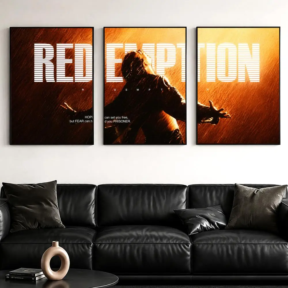 Affiche décorative murale The S-ShawshankS R-Redemption, autocollants décoratifs, impression photo murale pour la maison, le salon, le couloir, cadeau