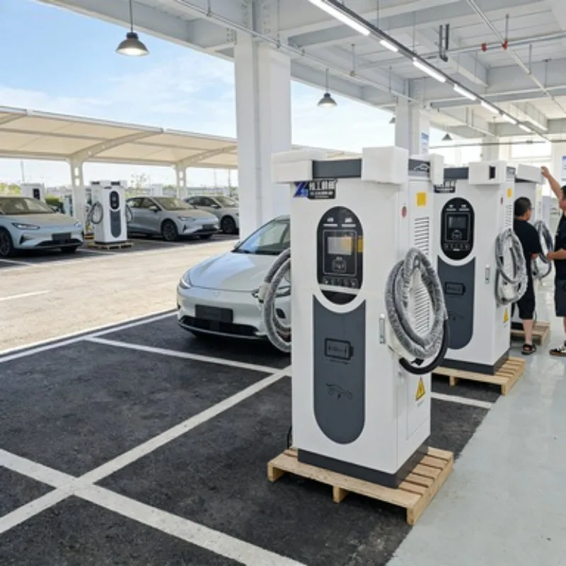 EV Charger Manufacturers Integrated AC+DC 60kw 120kw Type2 EV DC Charging Pile Electric Vehicle Car Charging Station