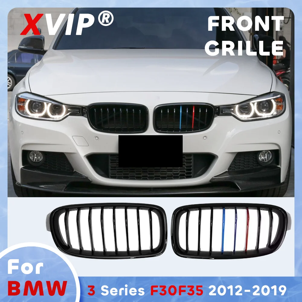 

XVIP Glossy M-Color Single Line Style Front Bumper Grille For BMW 3-Series F30 F31 2012-2018