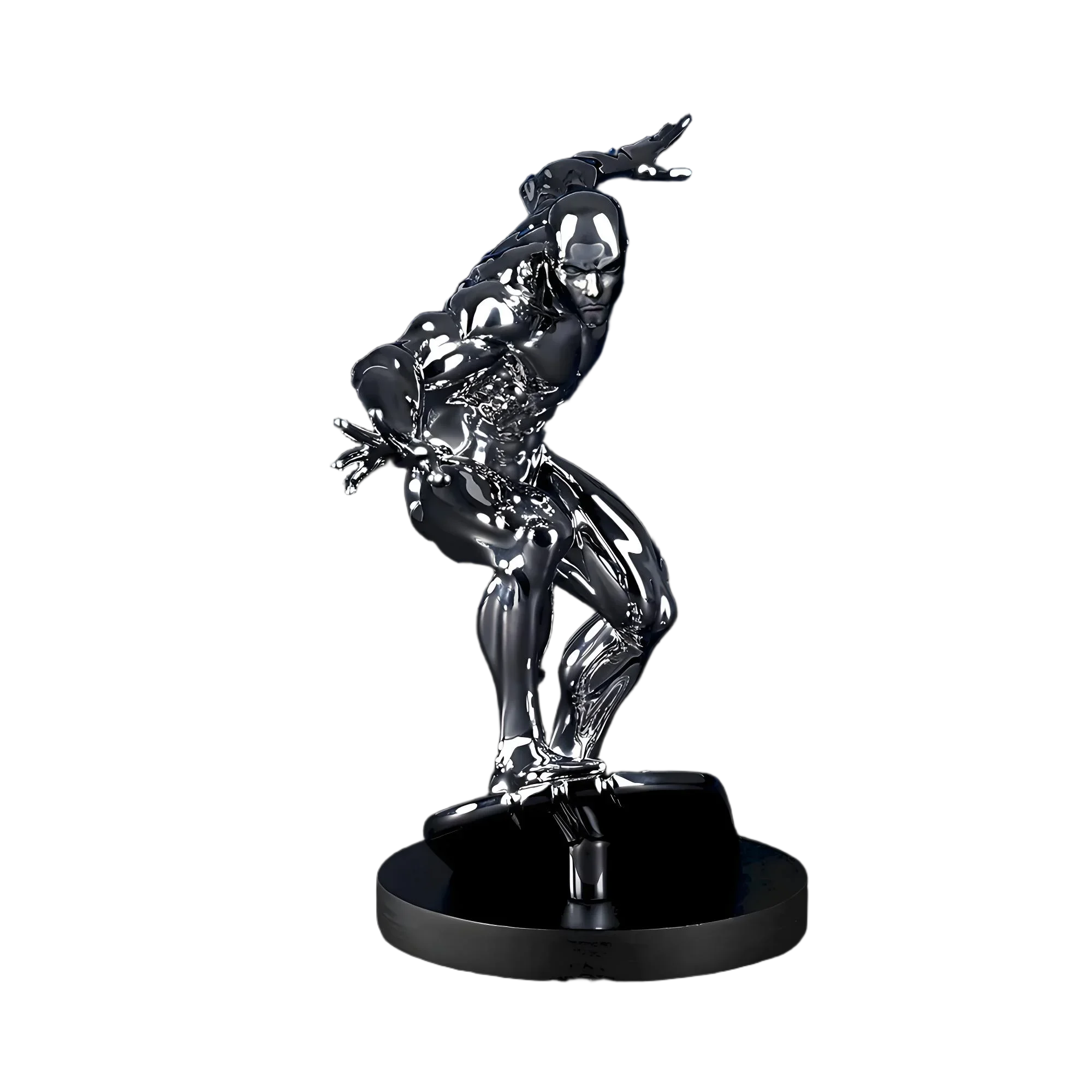 Modelo genuíno original sega ato/corte marvel 7x14cm prata surfista figura modelo colecionável decoração