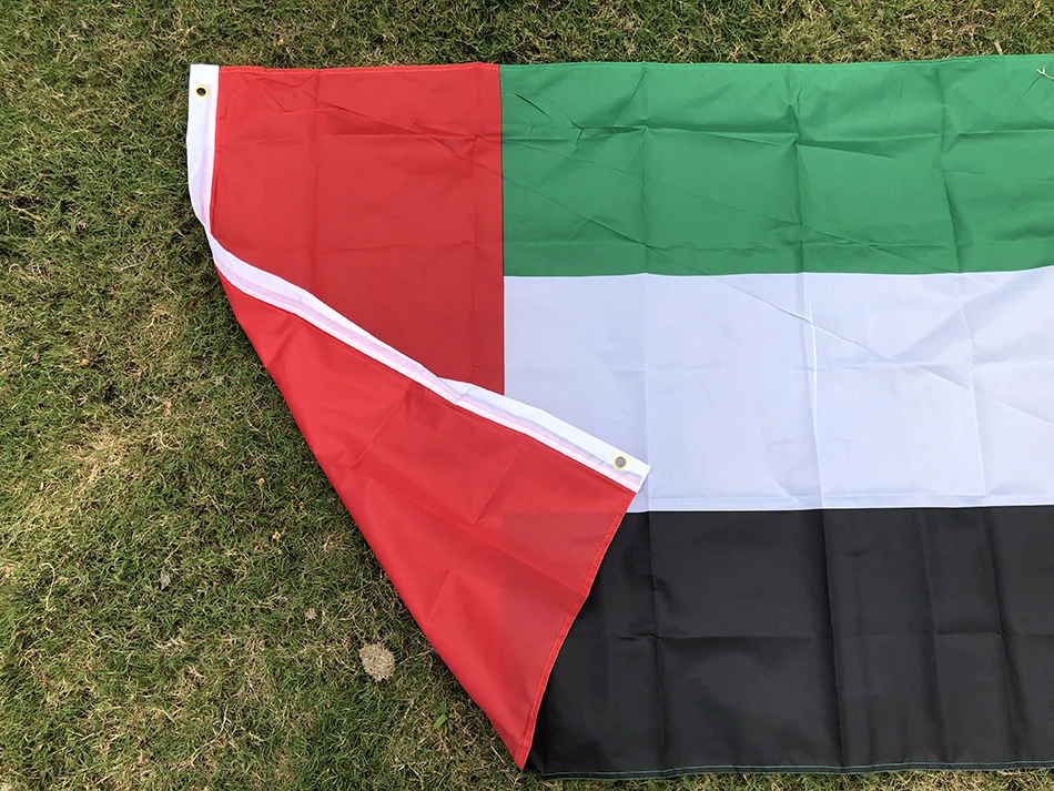 Bandera de los Emiratos Árabes Unidos para colgar, poliéster - imagen 2