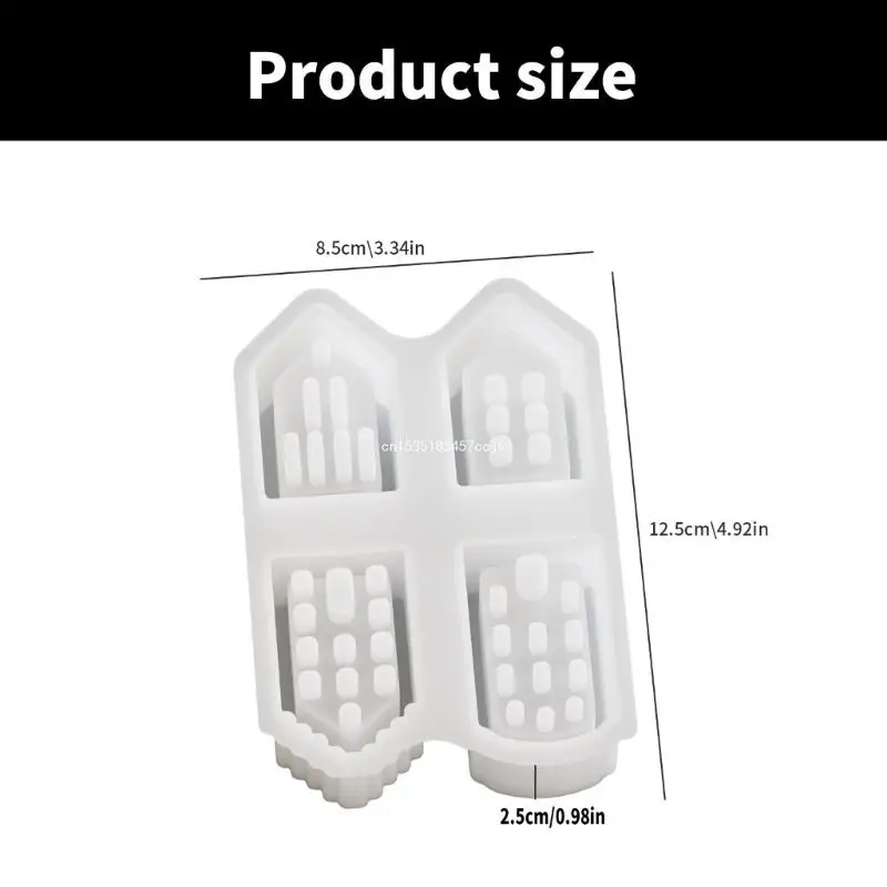 Creative Keyring Castes Mould Sturdy Silicone House Shpe Stylish Mould for Customes Name Craft Supplies Daily Use Dropship