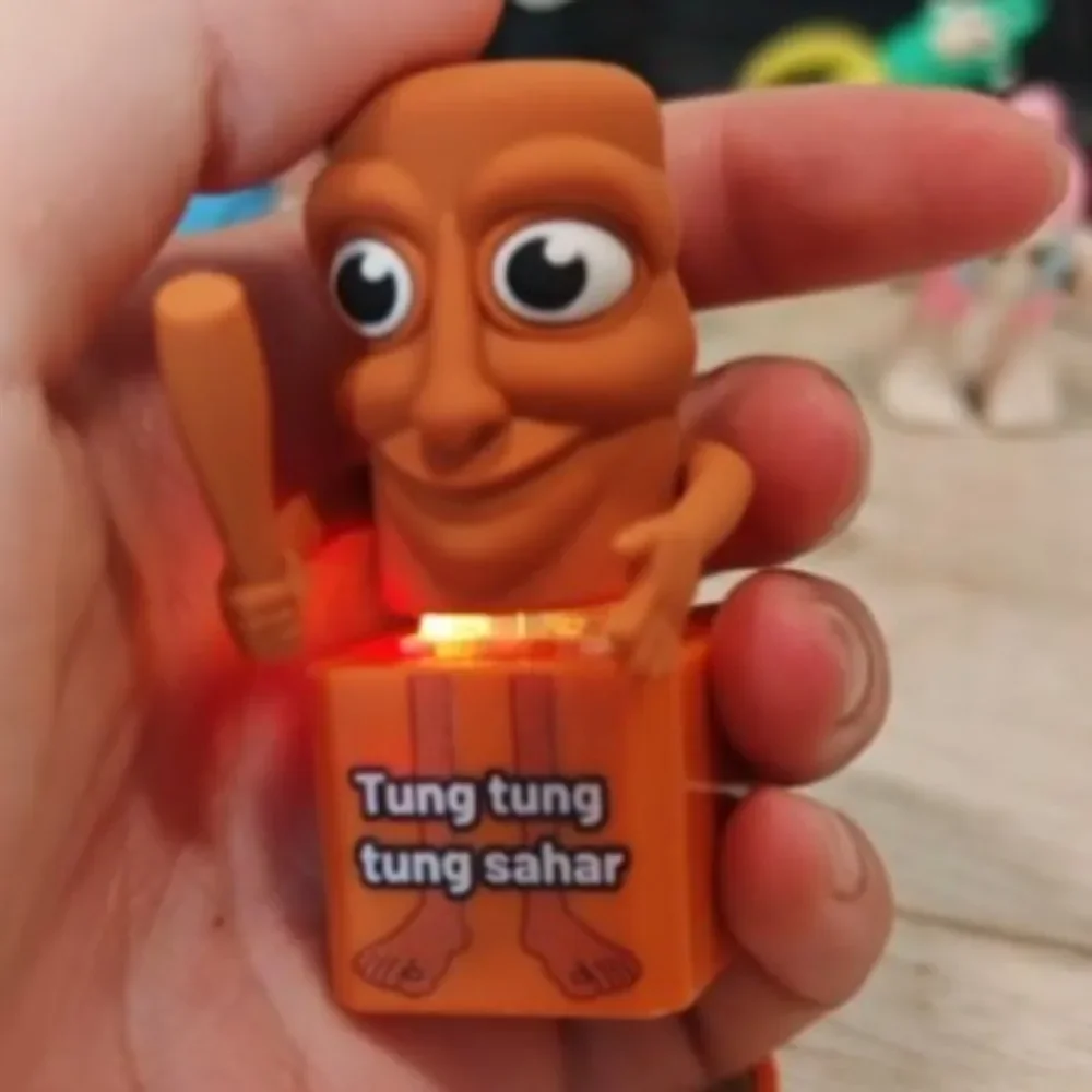 &*& لعبة حزمة تعبيرات Brainrot الفيروسية القابلة للجمع بطباعة ثلاثية الأبعاد، رجل عصا خشبية، مناسبة لعشاق غريب.