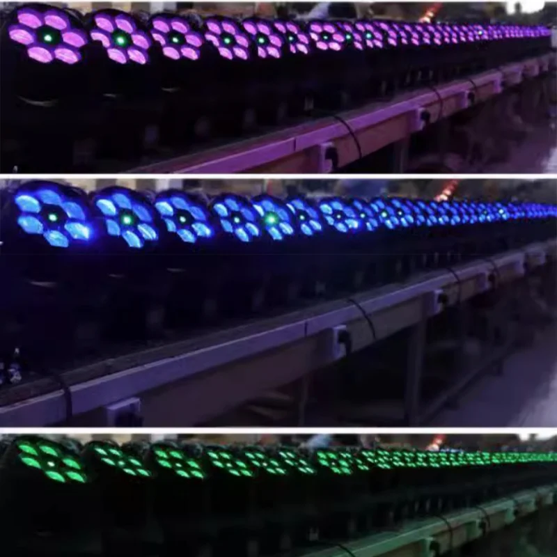 HANHI 6 ビーアイ KTV フラッシュ LED 結婚式染色ビームライトバーカラフルな移動ヘッドライトレストラン効果ライト家庭用