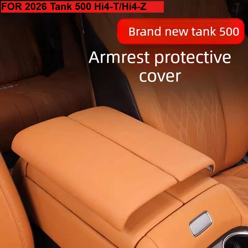 

FOR 2026 GWM Tank 500 Hi4-T/Hi4-Z Center Console Armrest Cover with Heightening Pad - Interior Upgrade Protection