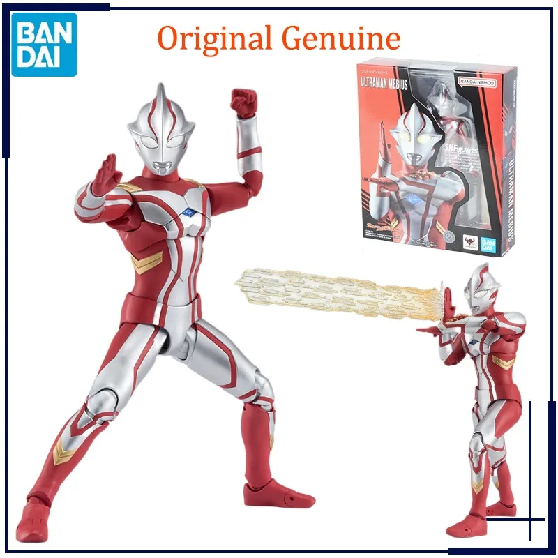 

Original Genuine Bandai Anime Ultraman Mebius S.H.Figuarts Joints Movable Model Toys Action Figure Gifts Collectible Ornaments