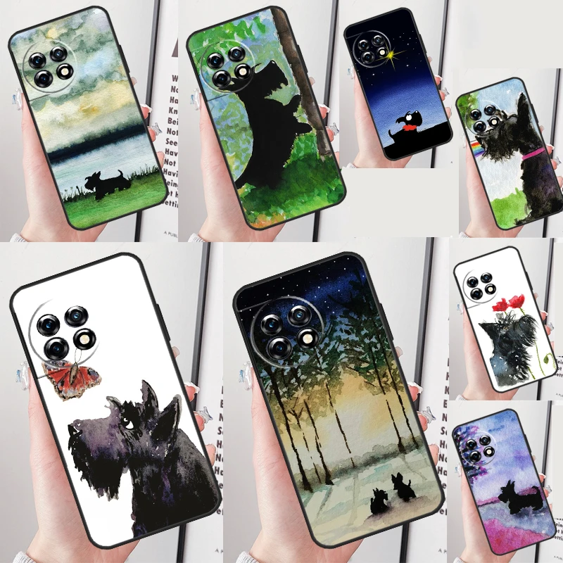 Westie Scottie Scottish Terrier Cover For OnePlus Nord 4 CE 2 3 Lite N20 N30 9 10 Pro 8T 9RT 10T 10R 12R 13R 11 12 13 Case