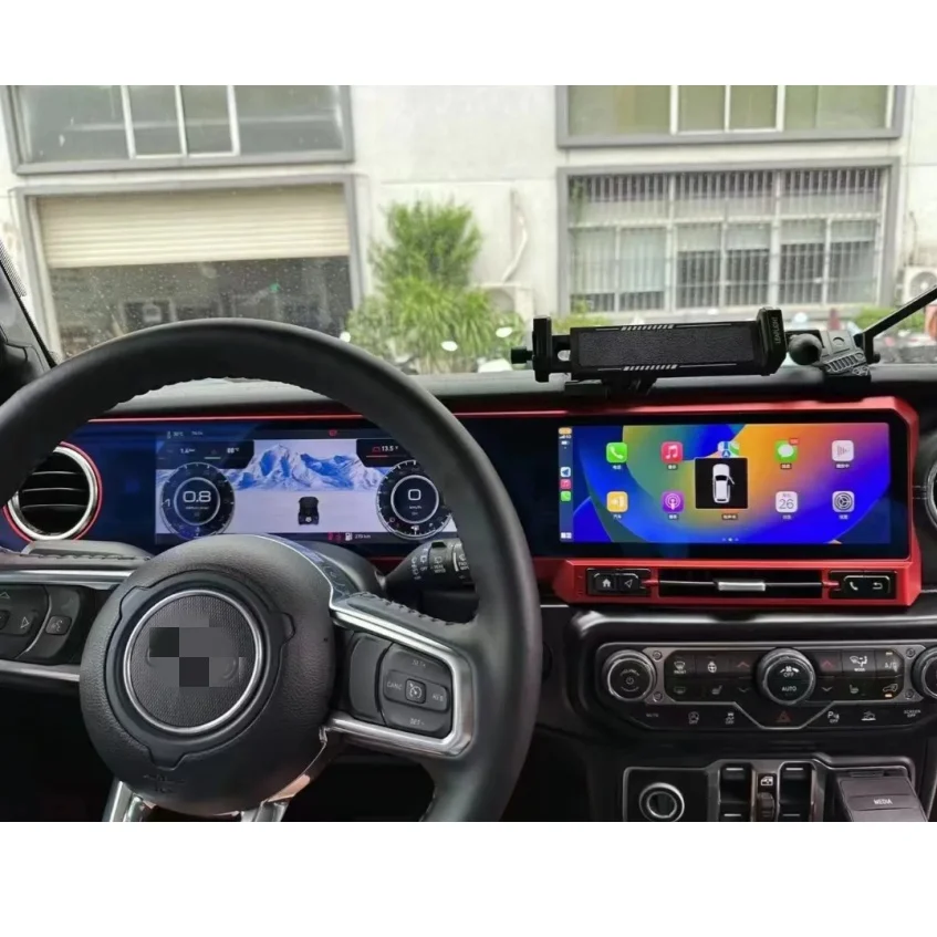 Rádio Automotivo Android TOP 2026 para Jeep Gladiator Wrangler JL Rubicon 2018~2023 com GPS, Navegação, Áudio e Multimídia - Central Multimídia
