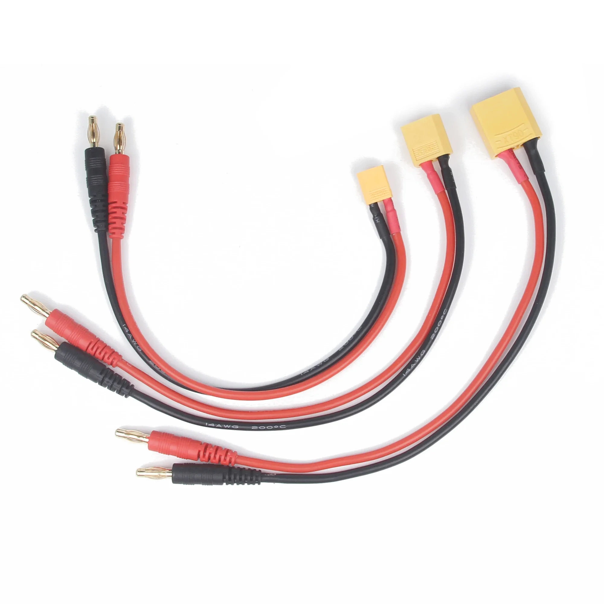 RC Multi Battery Charger Adapter Converter Cable T/XT30/XT60/XT90 4.0mm Banana Alligator Clips Plug for IMAX B6 B6AC Model Car