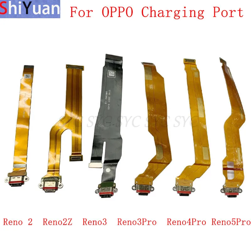 USB Charging Port Connector Flex Cable For OPPO Reno 2 2Z 3 Pro 4 Pro 5 Pro Charging Connector Flex Cable Replacement Parts