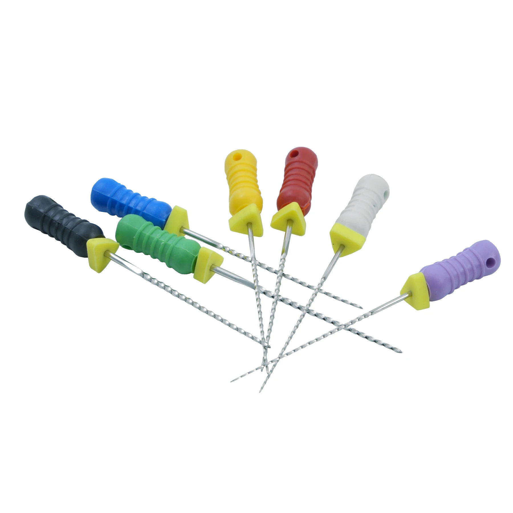 6Pcs/box Dental Reamers Root Cannal Endo File Hand Use 25mm Stainless Steel Endodontic Instruments Dentist Dentistry Drills