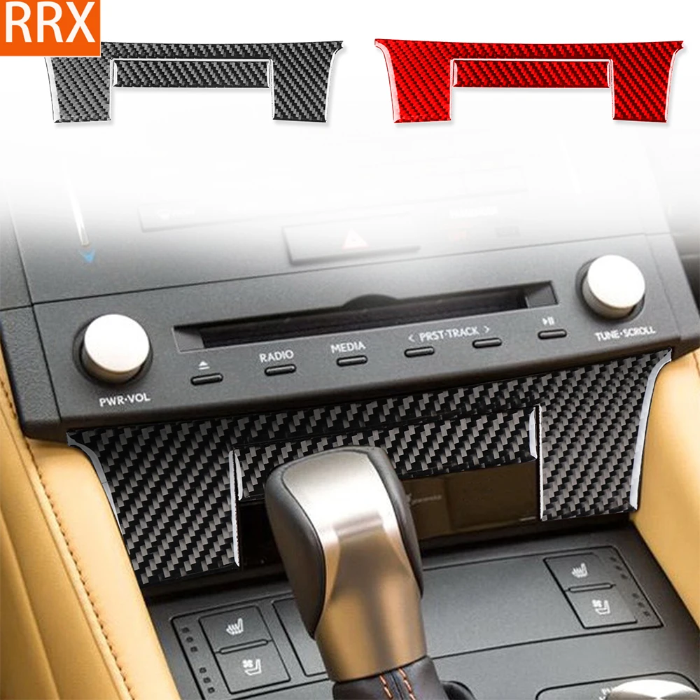 For Lexus RC300 350 200T 2015-2024 Real Carbon Fiber Sticker Centre control lower bezel panel Car Accessories inside decorative