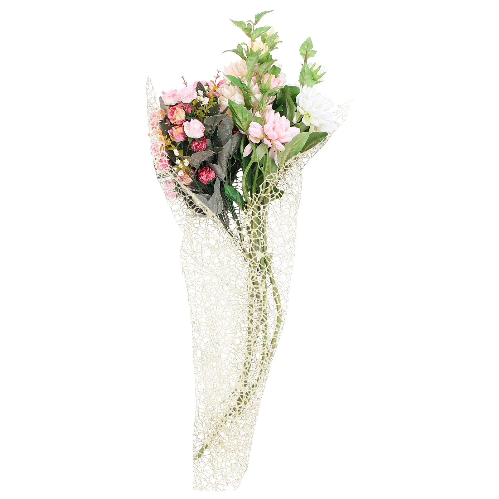 

10 Sheets Bouquet Wrapping Net Flower Mesh Packing Material Floral Gift Paper Hollow Out for