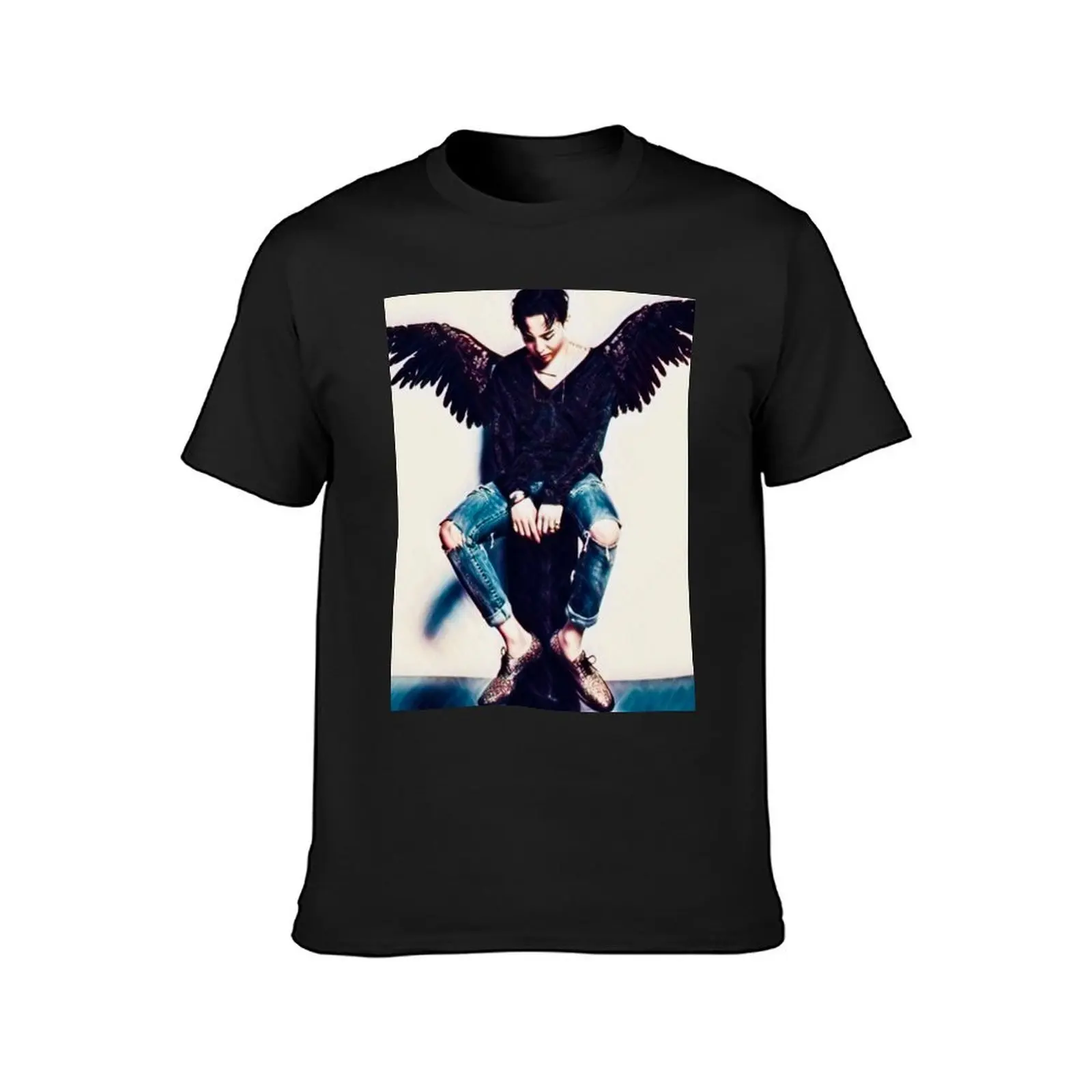 G dragon dark angel T-Shirt Blouse cute clothes plain t shirts for men pack