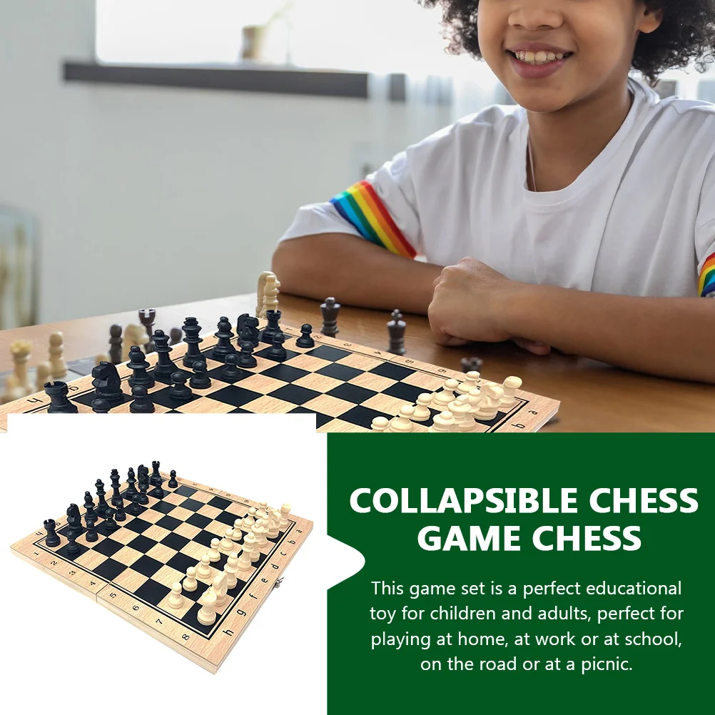 Set da gioco per bambini West Chess International educativo pieghevole in legno per bambini magnetico