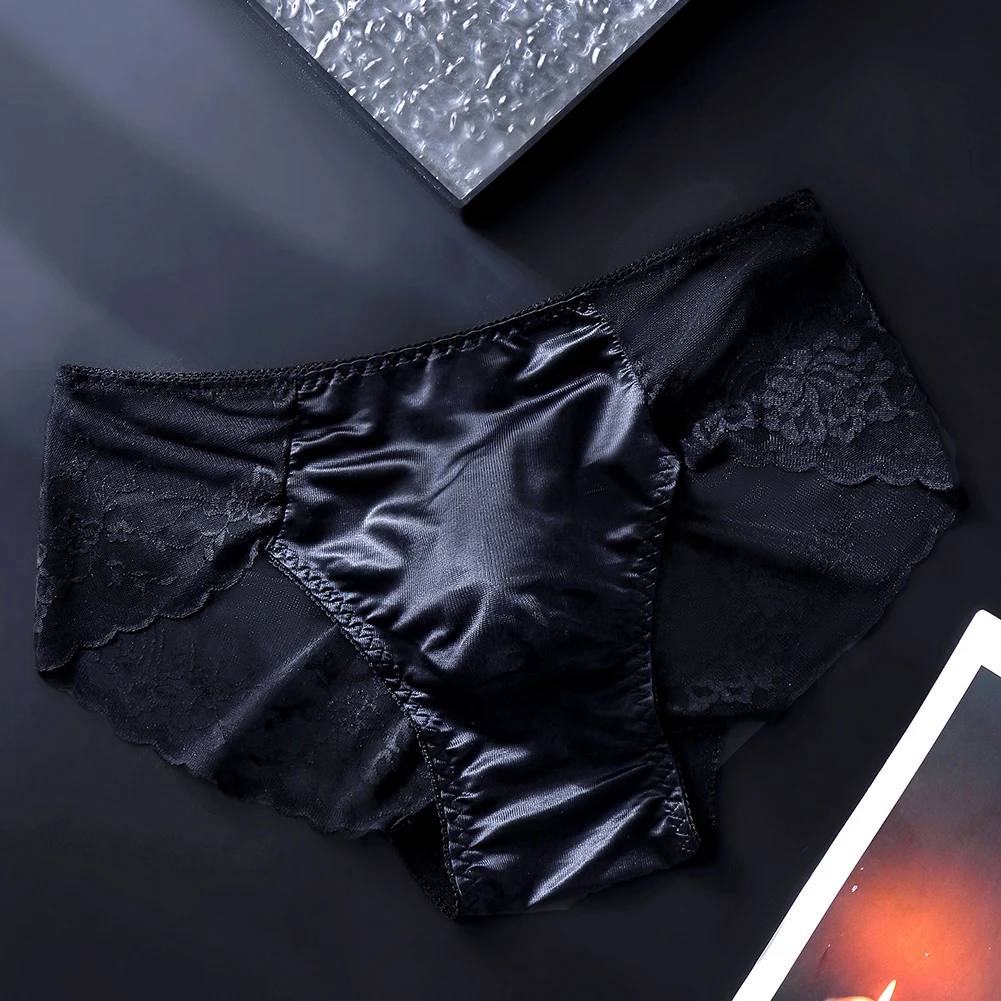 

1 шт., новое летнее нижнее белье, мужские трусы из ледяного шелка, ультратонкие, прозрачные, дышащие, сексуальные, удобные трусы с низкой талией для мужчин
