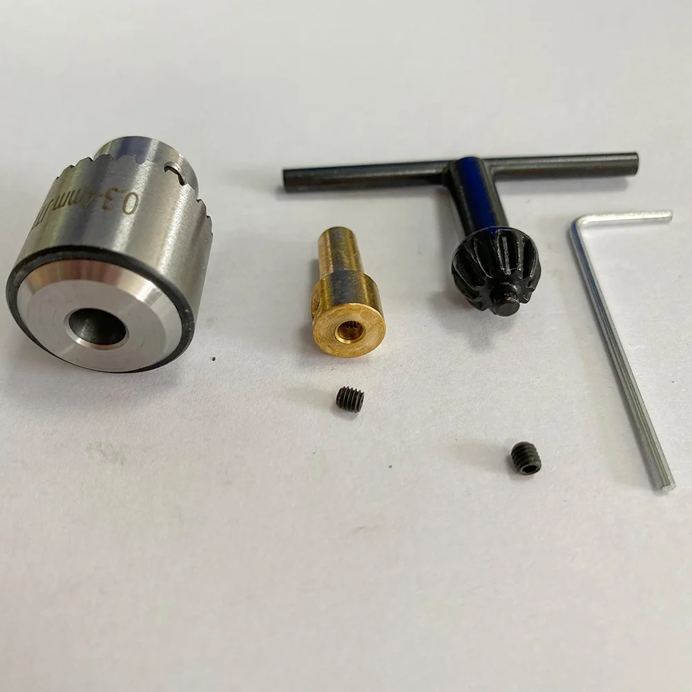 

1Set Micro Mini Drill Chuck 0.3-4mm Polished Surface Wear Resistant Chuck for Lathe Electric Drill Milling Machine