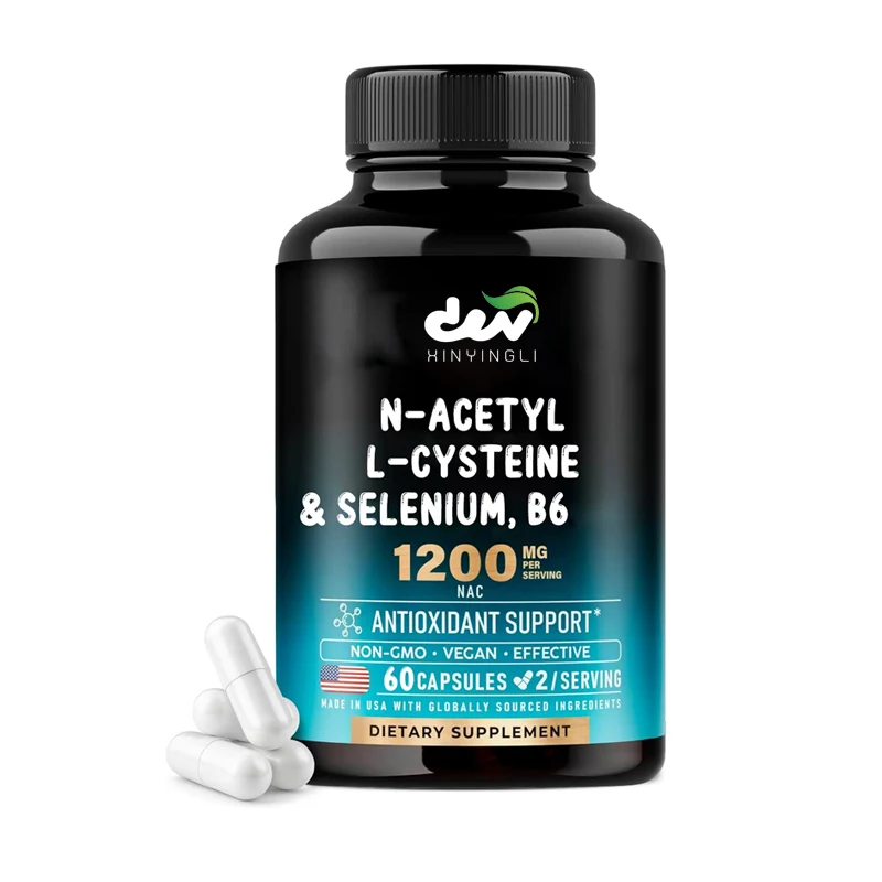 NAC Supplement | Selenium | B6 Antioxidant, Immune Support, 600mg Per Capsule, 1200mg Per Serving, Non GMO, Gluten Free